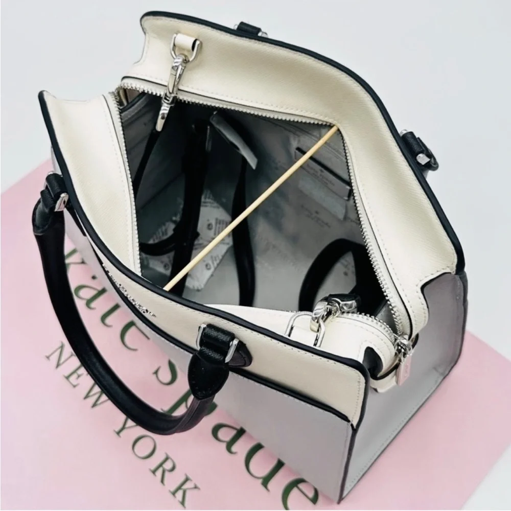 Kate Spade Madison Saffiano Leather Medium Satchel Bag& Large Slim Bifold
Wallet - Picture 11 of 15